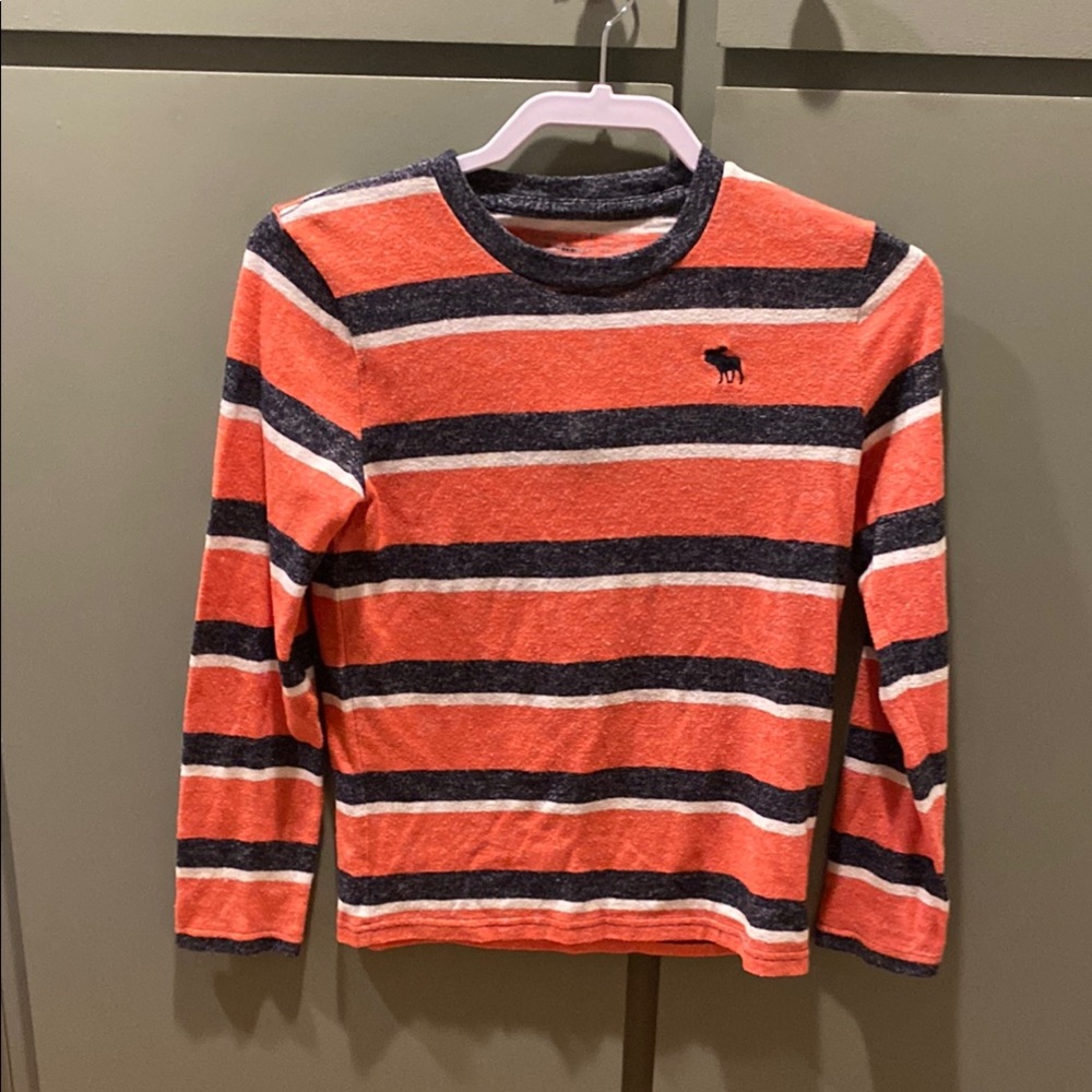 Abercrombie Striped Orange and blue Kids Shirt